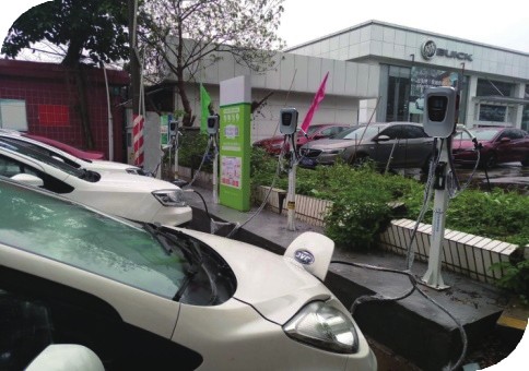 汽車銷售中心充電站